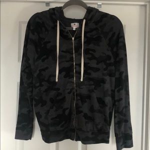 Sundry Camo Zip Up Hoodie